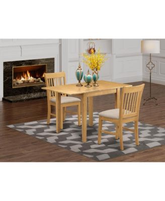 Dining Room Set Oak, NDNO3-OAK-C
