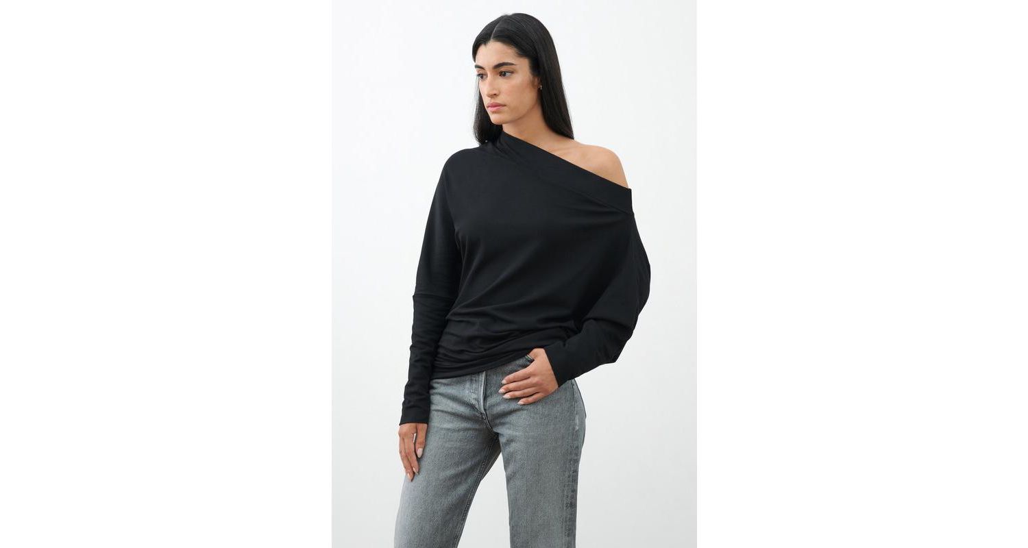 Women's Lauren Off-Shoulder Long-Sleeve Relaxed-Fit Casual Sweatshirt