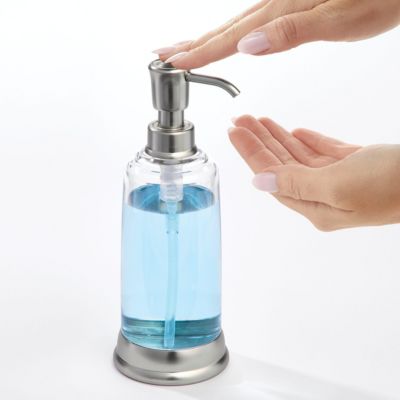 Liquid Soap Dispenser - Clear/Brushed