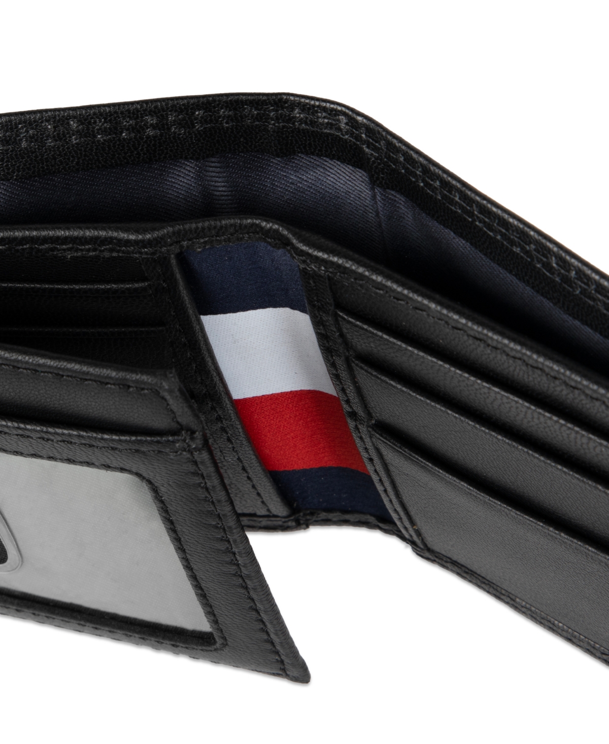 Tommy Hilfiger Men's Bifold Rfid Traveler Wallet In Black