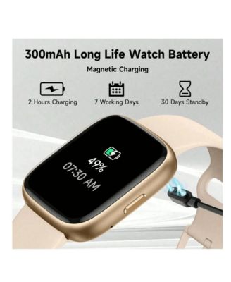  Smartwatch, Alexa Voice Assistant, Wireless Calling/Dialing, Call Reminder And Rejection, Multi-Sport Mode, SMS Reminder, 1.83-Inch HD Screen, IP68 Waterproof, Custom Wallpaper, Suitable For Andriod/IOS Phones