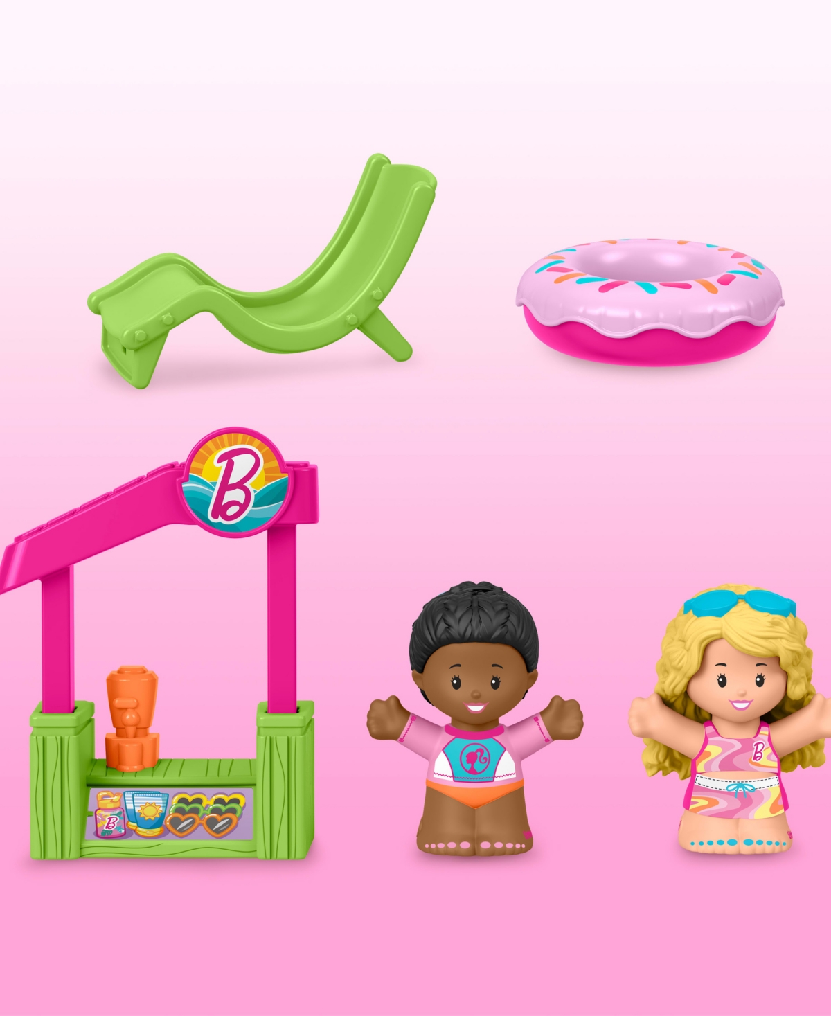 Little People Barbie Beach House Playset In Multi