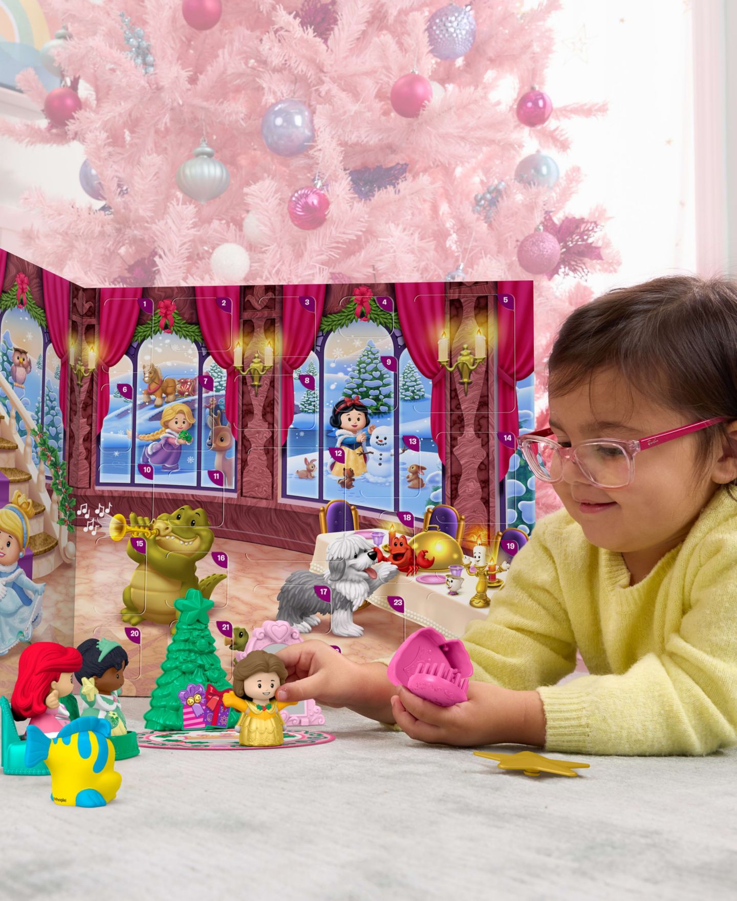 Детская игрушка Little People Disney Princess Advent Calendar, 24 Toys — фото 4