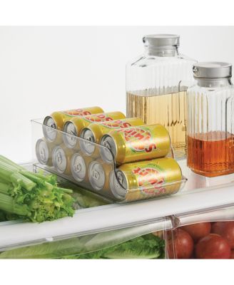 Clear Set of 3 Water Bottle Organizer and Soda Can Dispenser