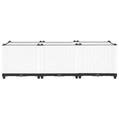 Durable Raised Bed Polypropylene, 47.2 x 15.7 x 15.0 in