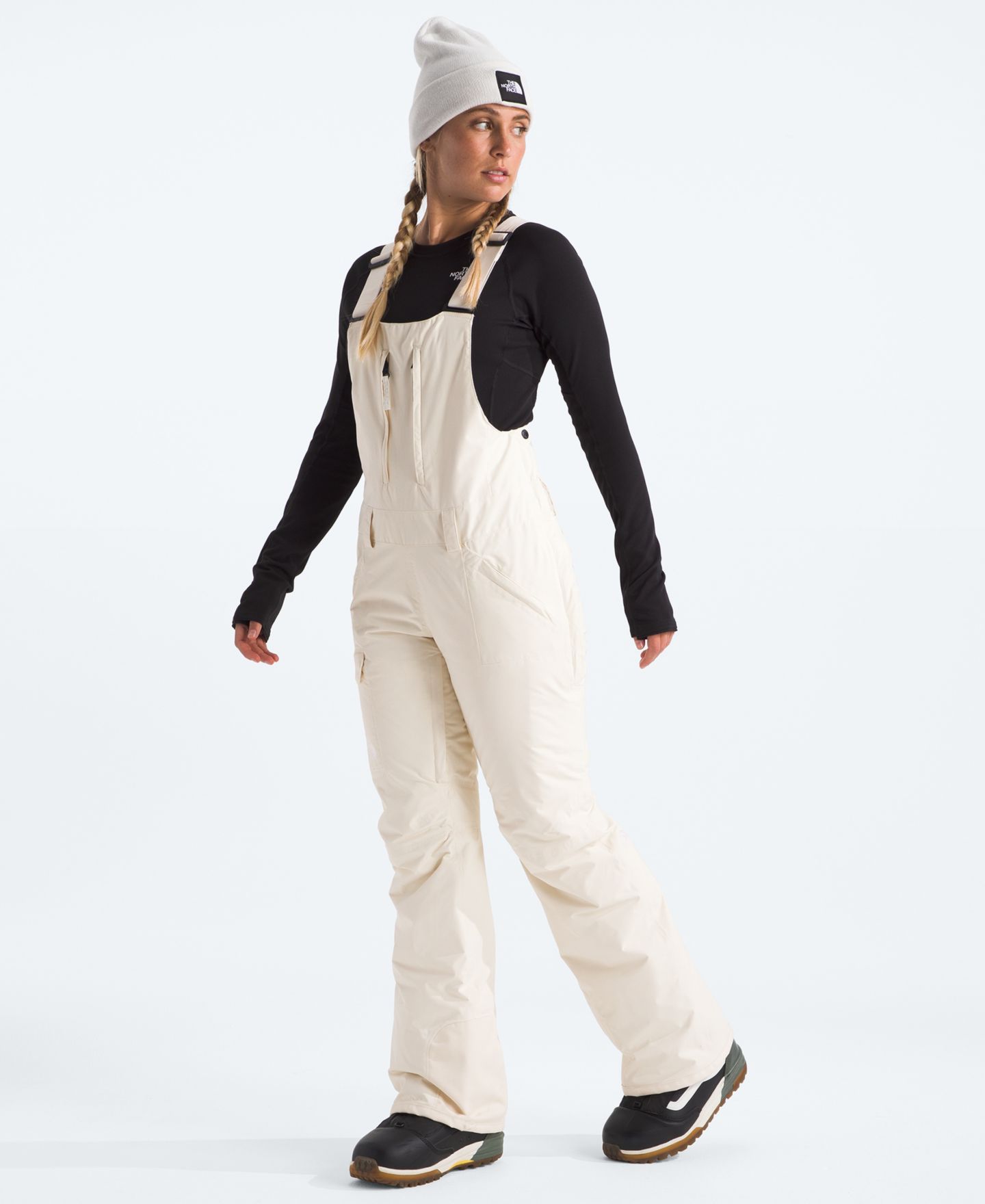 Женский комбинезон The North Face Freedom Insulated Bib Overalls, цвет: Чёрный — фото 3