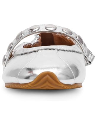 Anaya-St Studded Mary-Jane Ballet Flats