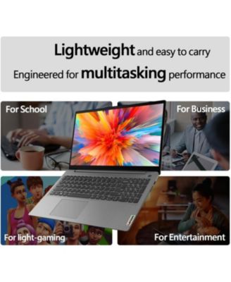 IdeaPad 1 Home Laptop, 15.6" FHD Display, Intel Celeron Dual Core Processor, 12GB RAM, 384GB Storage(128GB eMMC + 256GB PCIe), 1 Yr Office 365, Wi-Fi 6, W11H, Additional 1 Yr ADP