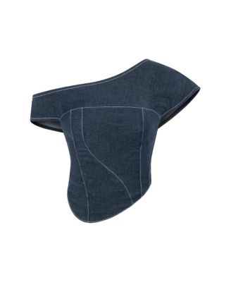 Women's Vonk Crop Denim Top - Stylish Jean Vest