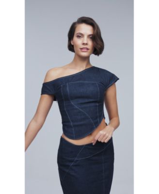 Women's Vonk Crop Denim Top - Stylish Jean Vest