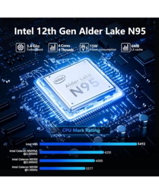 Gaming Laptop, 16 Inch FHD Display (1920 x 1200), N95 Laptop Computer (up to 3.4GHz), 16GB RAM 1TB SSD, Supports 180 Angle Opening, Bluetooth, Backlit Keyboard, Windows 11 Pro