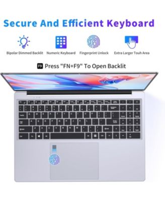 16 Inch Laptop Computer, Gaming Laptop, 16GB RAM 1TB SSD, N100 Processor, FHD 1920  1200, 180° Open, Backlit Keyboard, Windows 11 Pro, Fingerprint Unlock, UHD Graphics 750 MHz, Student