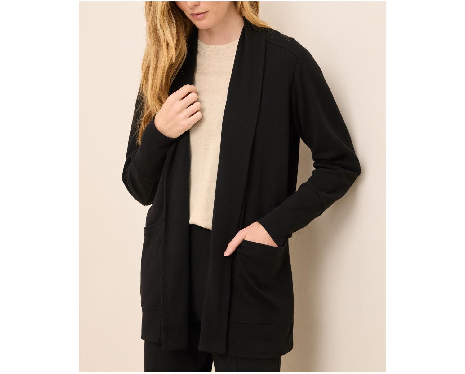 Women's Organic Cotton Airplane Wrap Cardigan