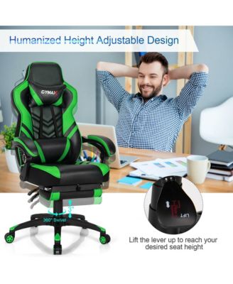 Office Computer Desk Chair Gaming Chair Adjustable Swivel w/Footrest