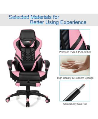 Office Computer Desk Chair Gaming Chair Adjustable Swivel w/Footrest