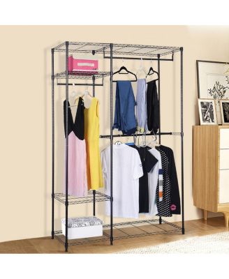 48&#39;&#39;x18&#39;&#39;x71&#39;&#39; Closet Organizer Garment Rack Portable Clothes Hanger Home Shelf