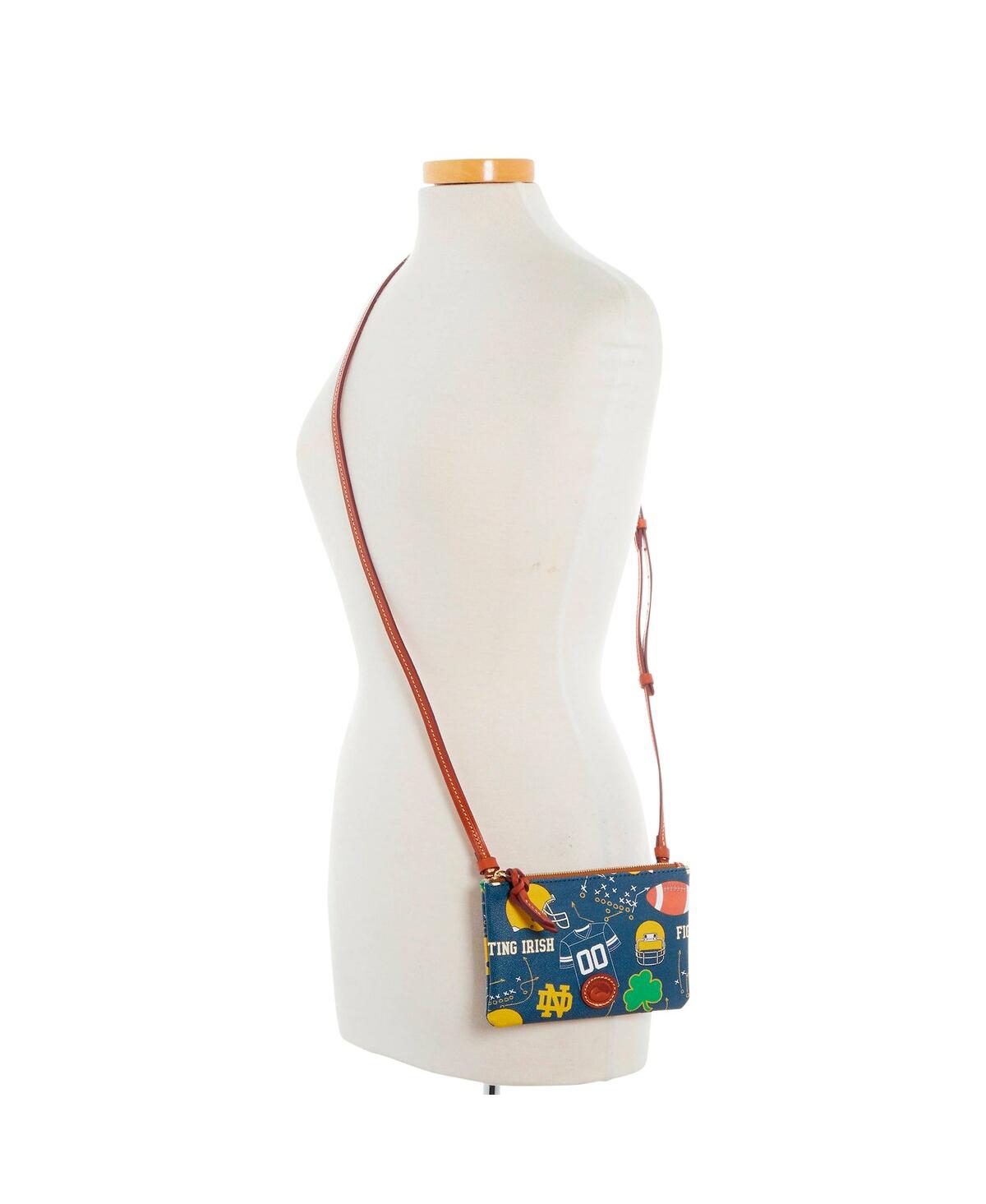 Dooney & Bourke Notre Dame Fighting Irish Top Zip Crossbody Purse In Transparent