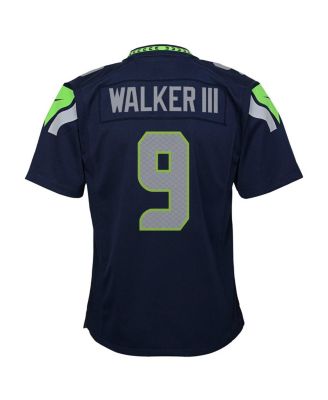 Big Boys and Girls Kenneth Walker III College Navy Seattle Seahawks Team Game Jersey
