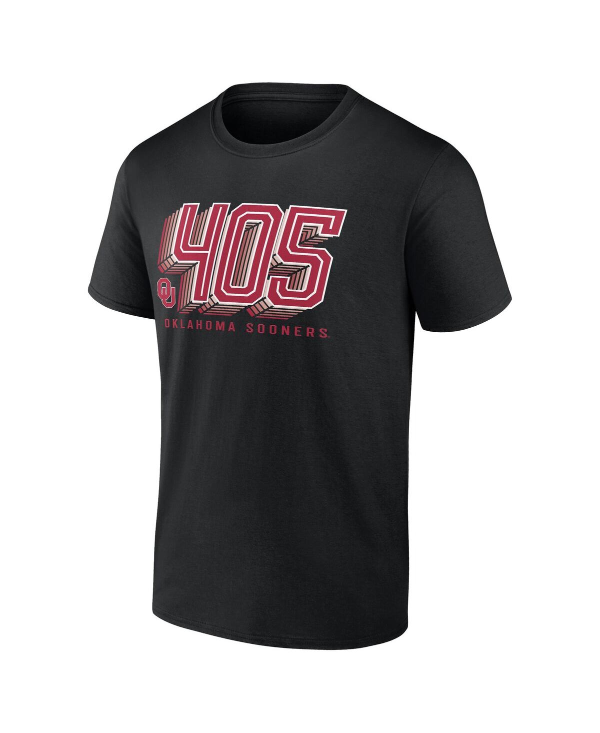 Fanatics Men's Black Oklahoma Sooners Overtime Score T-shirt In Black