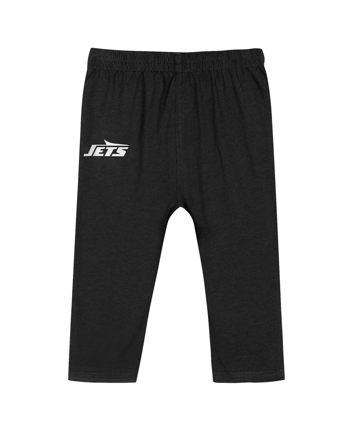 Outerstuff Baby Boys and Girls New York Jets Double Up Long Sleeve Bodysuit Pants Set