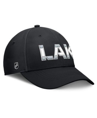 Men's Black/Silver Los Angeles Kings Authentic Pro Rink Flex Hat