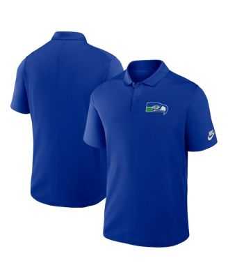 Nike - Men's Royal Seattle Seahawks Rewind Victory Performance Polo Shirt
