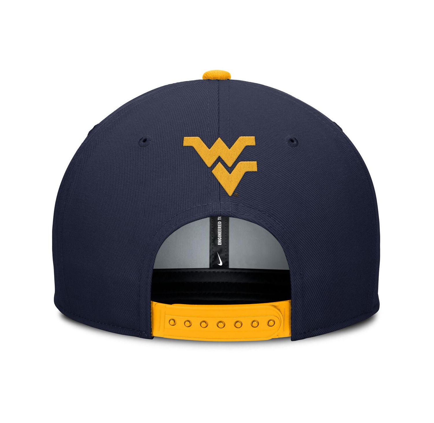 Men's Navy/Gold West Virginia Mountaineers 2025 Sideline Campus Pro Local Snapback Hat