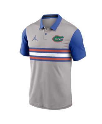 Men's Gray/Royal Florida Gators Vapor Performance Polo Shirt