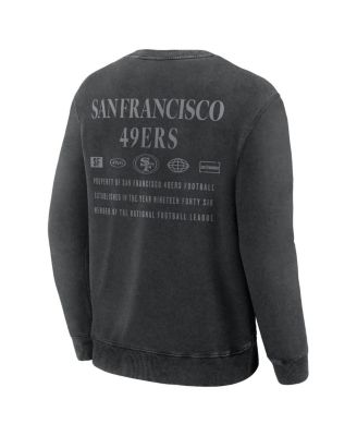 Men's Black San Francisco 49ers Deep Route Pullover Sweatshirt