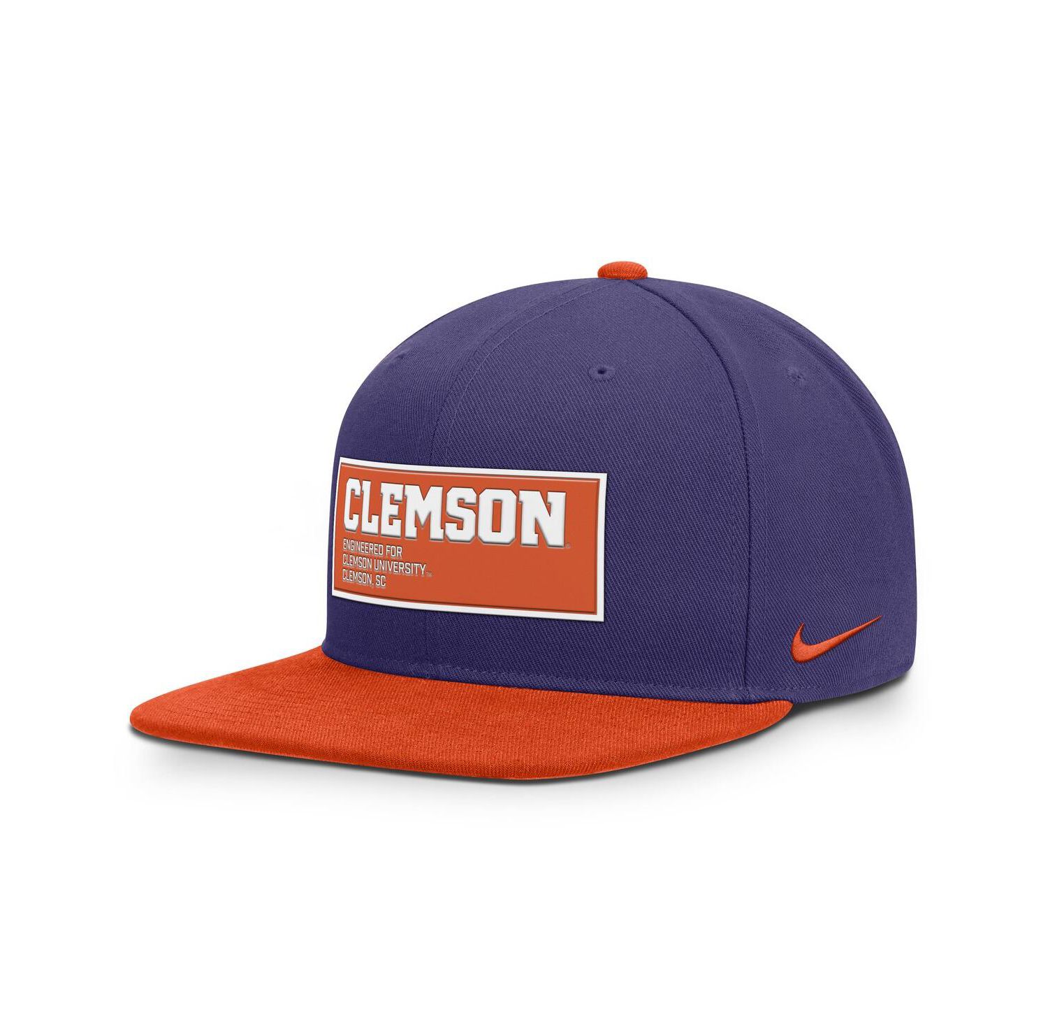 Men's Purple/Orange Clemson Tigers 2025 On-Field Patch Pro Dri-FIT Snapback Hat