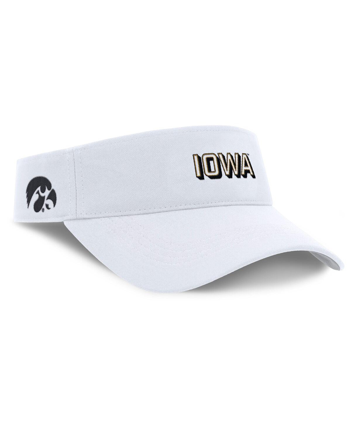 Nike Men's White Iowa Hawkeyes 2025 On-field Gameday Performance Ace Adjustable Visor Hat In White