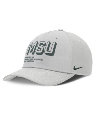 Nike - Men's Gray Michigan State Spartans 2025 Sideline Dust Pinched Rise Adjustable Hat