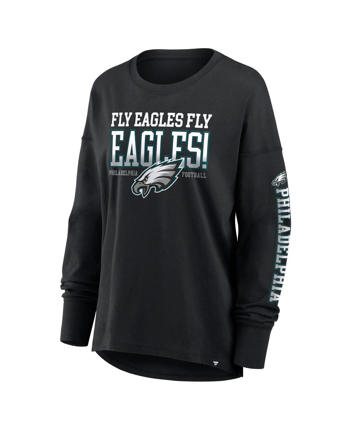 Fanatics Women's Black Philadelphia Eagles Hometown Legacy Long Sleeve T-shirt In Black