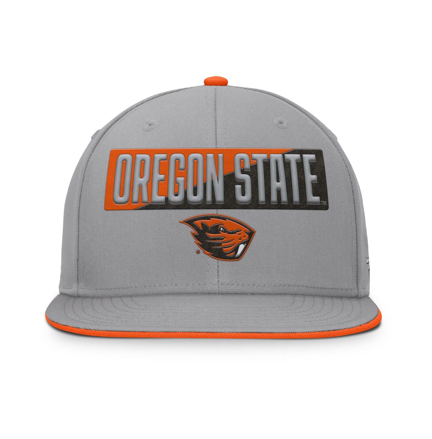 Мужские головные уборы Fanatics Gray Oregon State Beavers Duo Snapback Hat — фото 3