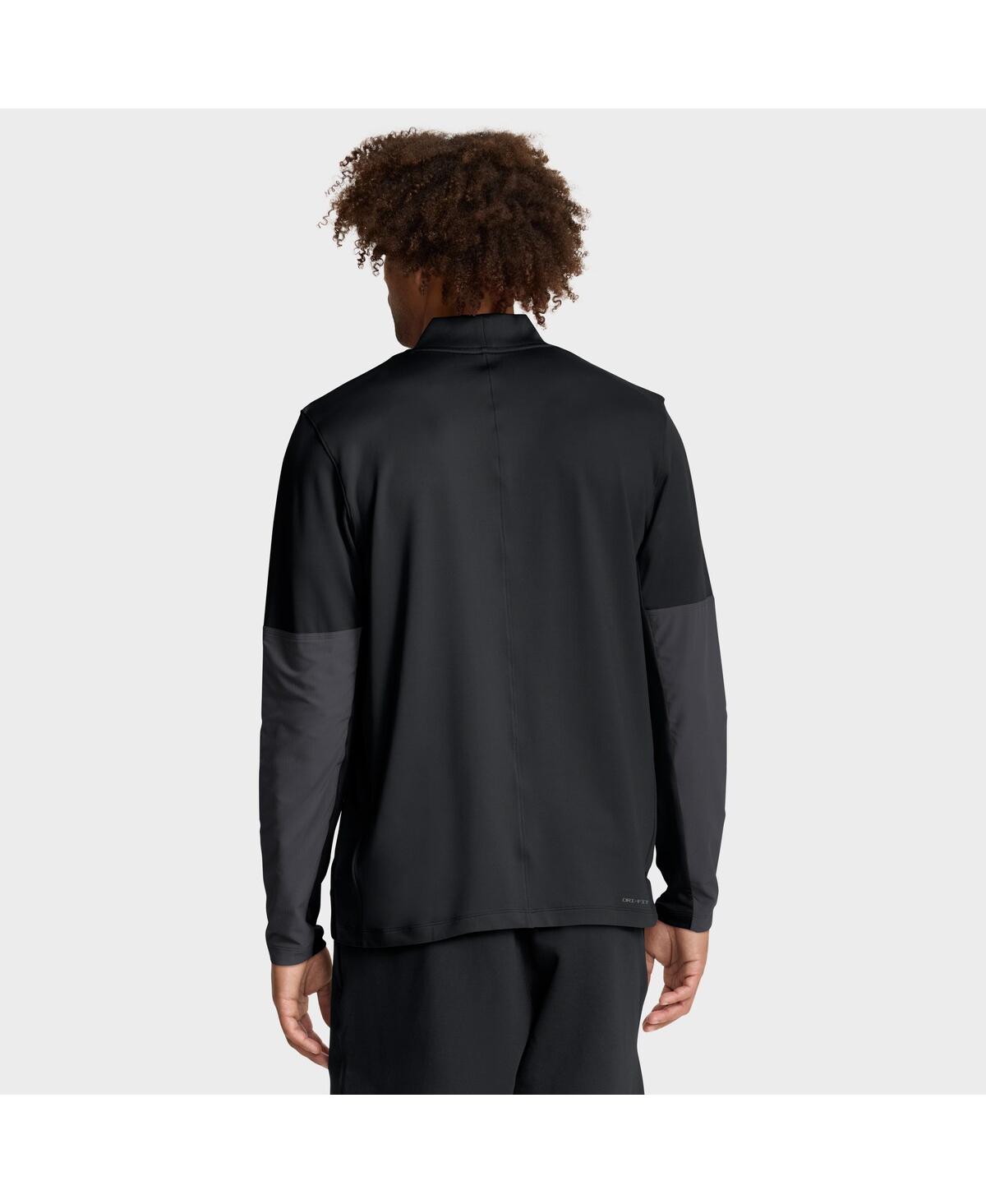 Nike Men's Black Ohio State Buckeyes One Goal Performance Half-zip Pullover Sweatshirt In Black