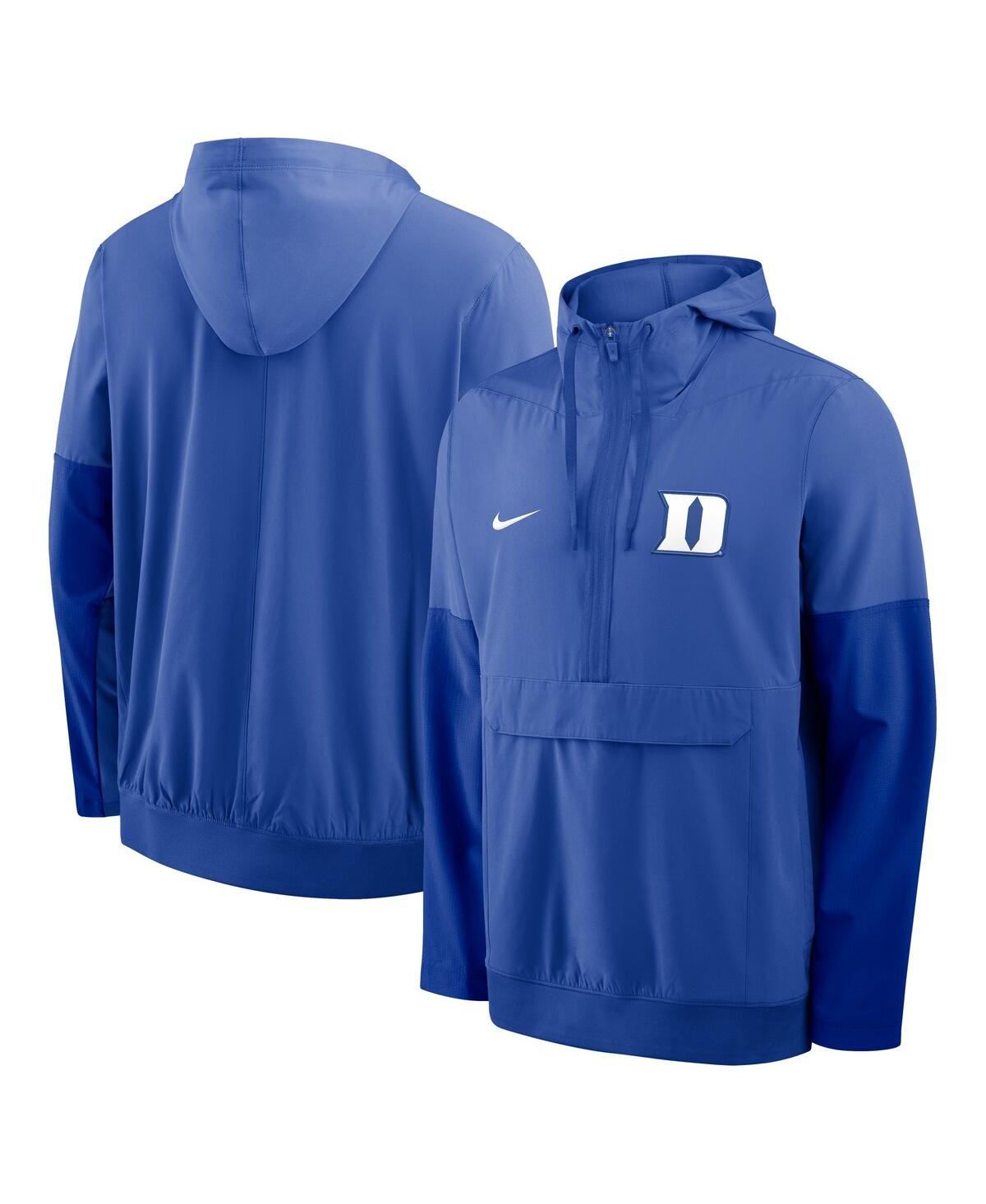 Nike Men's Royal Duke Blue Devils Anorak Half-Zip Hoodie Jacket