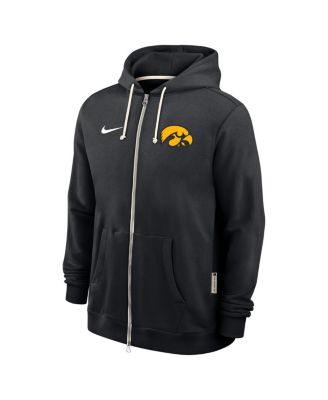 Men's Black Iowa Hawkeyes 2025 Sideline Standard Issue Dri-FIT Full-Zip Hoodie