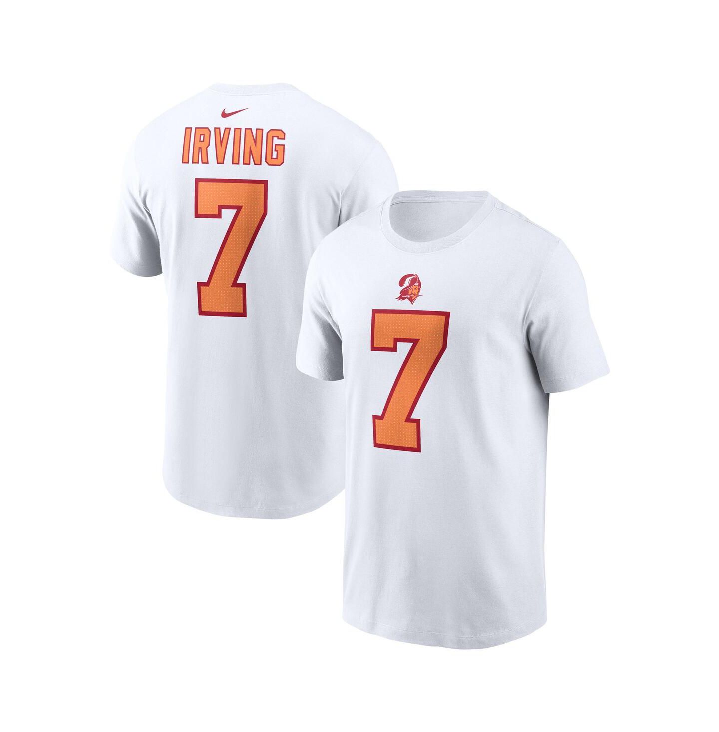 Мужская футболка Nike Bucky Irving White '76 Tampa Bay Buccaneers 50th Season Alternate Name & Number — фото 1