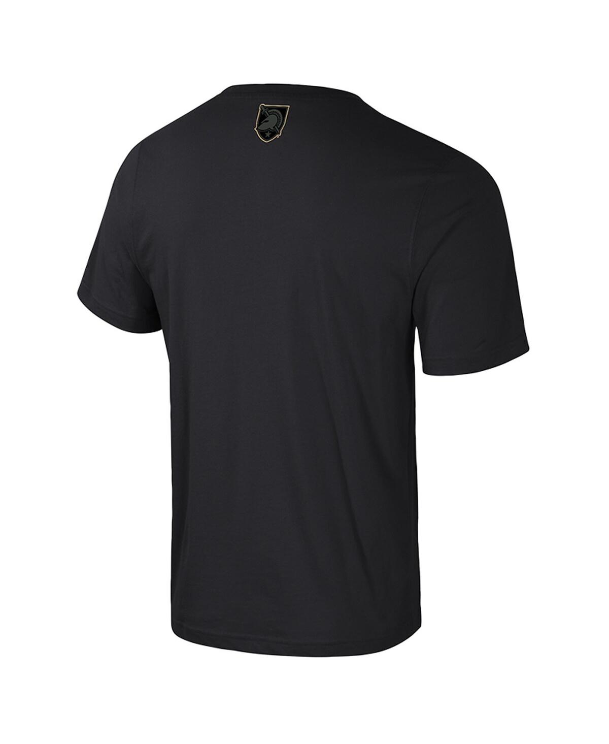 Colosseum Men's Black Army Black Knights Color Pop Active Blend T-shirt In Black