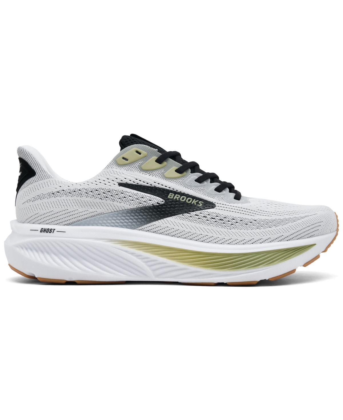 Brooks Men's Ghost 17 Running Sneakers From Finish Line In Gray