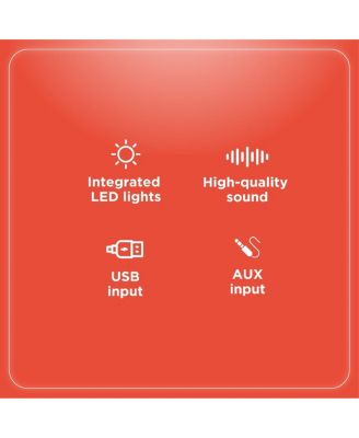 4001969 18W Compact PA Party Speaker with 5.5" Driver and LED Lights