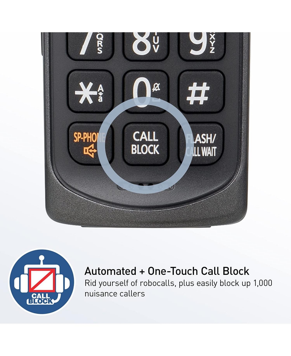 Panasonic Dect 6.0 Expandable Cordless Phone System with Answering Machine and Call Blocking - 3 Handsets - Metallic Black