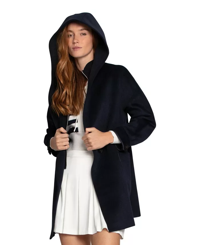 Women's Next To You Hooded Wool Blend Coat - thumbnail 7