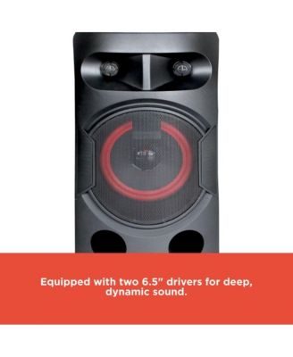 Dual 6.5-inch Tower PA Party Speaker with Lights