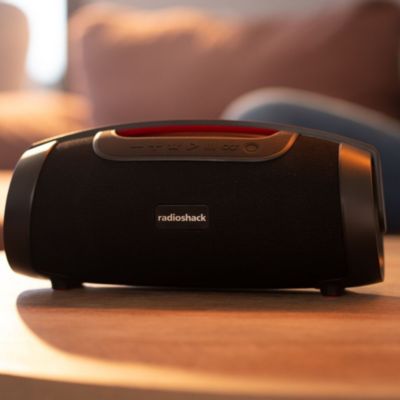 Portable Bluetooth Speaker in Pump Style 80W IPX5 Splashproof RGB Black with TWS For Pairing