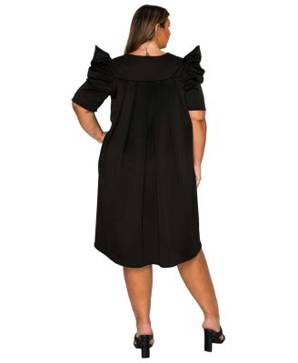 Women's Plus Size Zaya Pleated Swing Dress