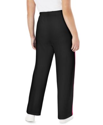 Women's Within Cotton French Terry Straight-Leg Pull-On Side-Stripe Pants