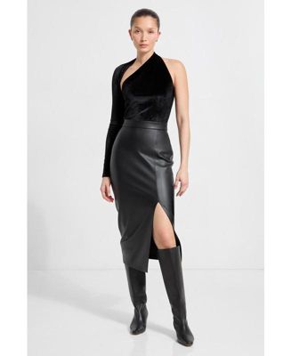 Women's Manhattan Velvet One Shoulder Top