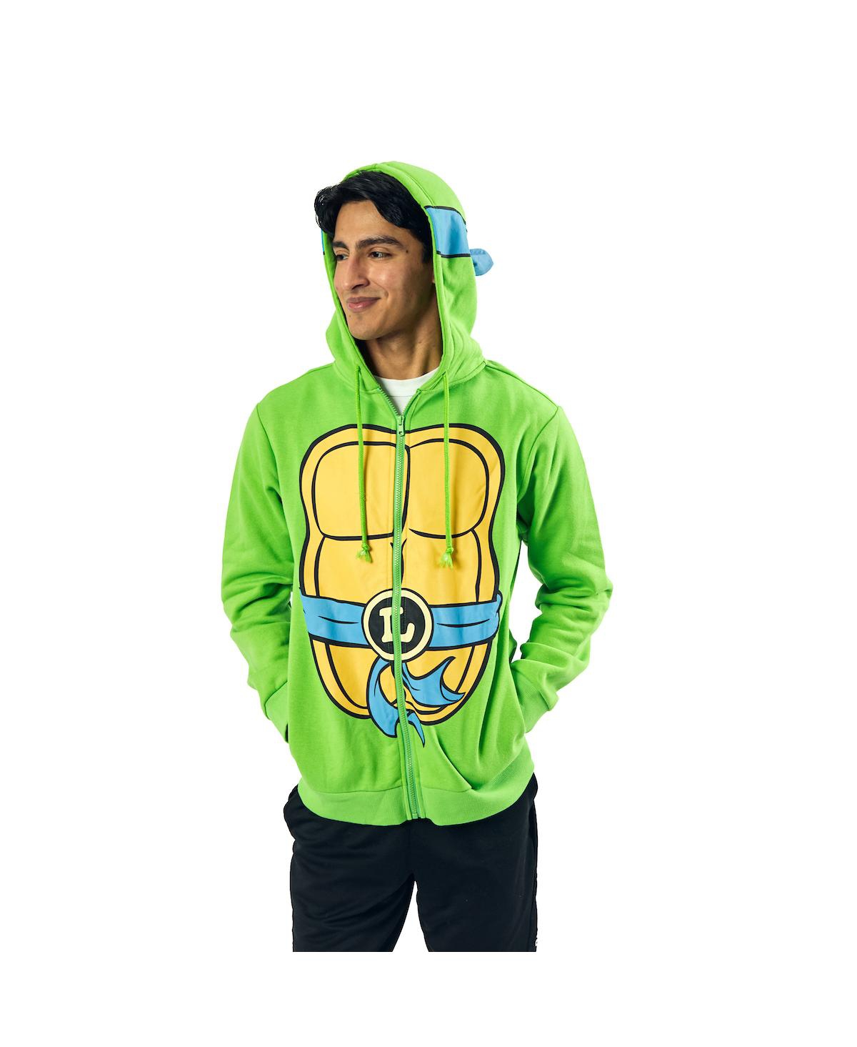 Teenage Mutant Ninja Turtles Leonardo Long Sleeve Men's Green Cosplay Hoodie
