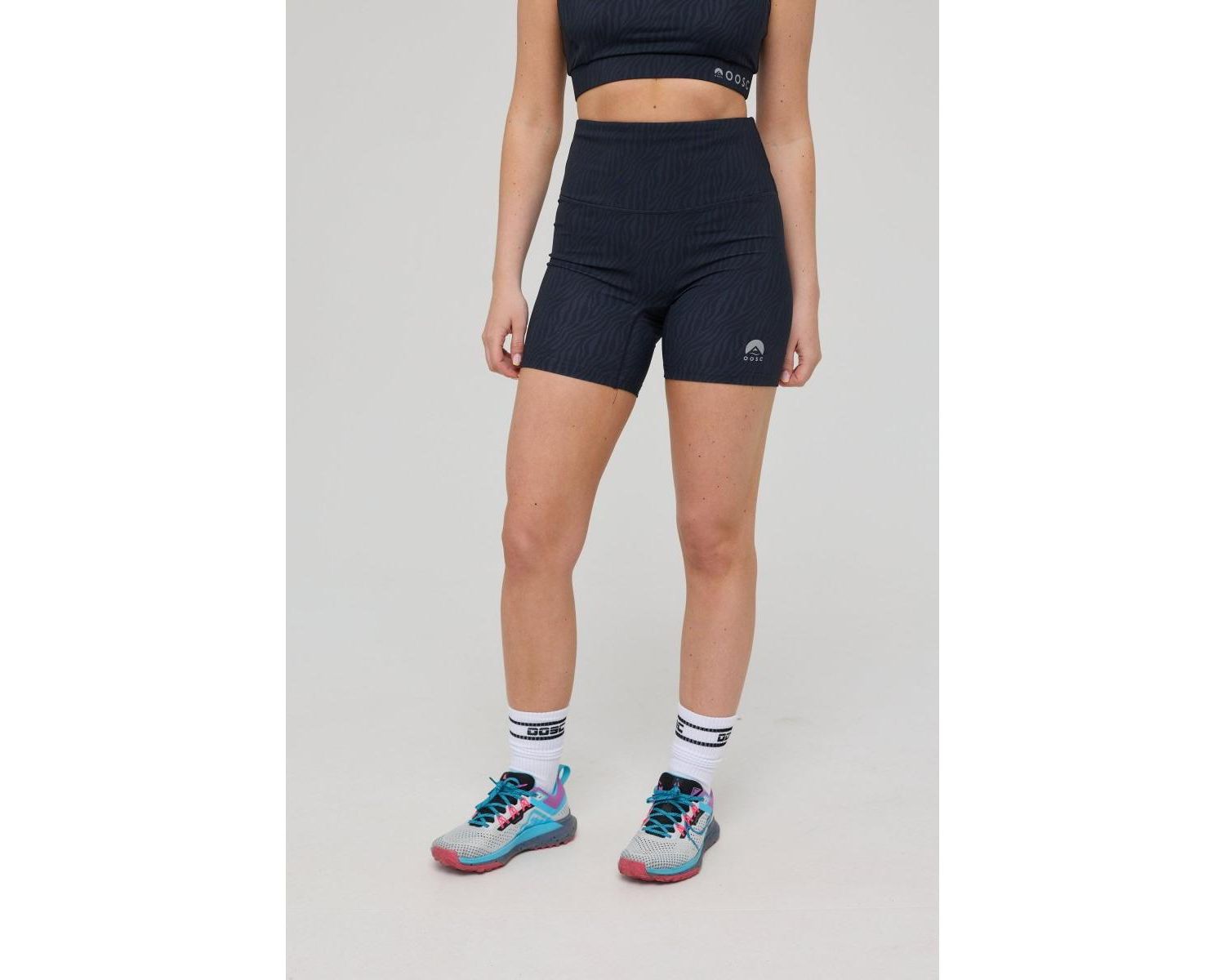 Infinite High Waisted Shorts - Black Tiger